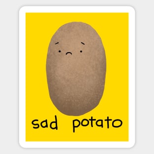 Sad Potato Sticker